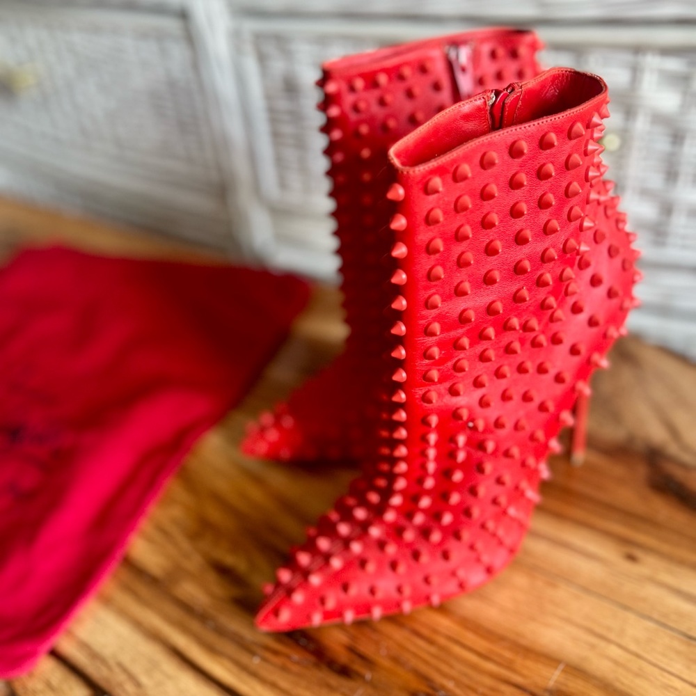 Christian Louboutin Snakilta So Kate 120 Booties